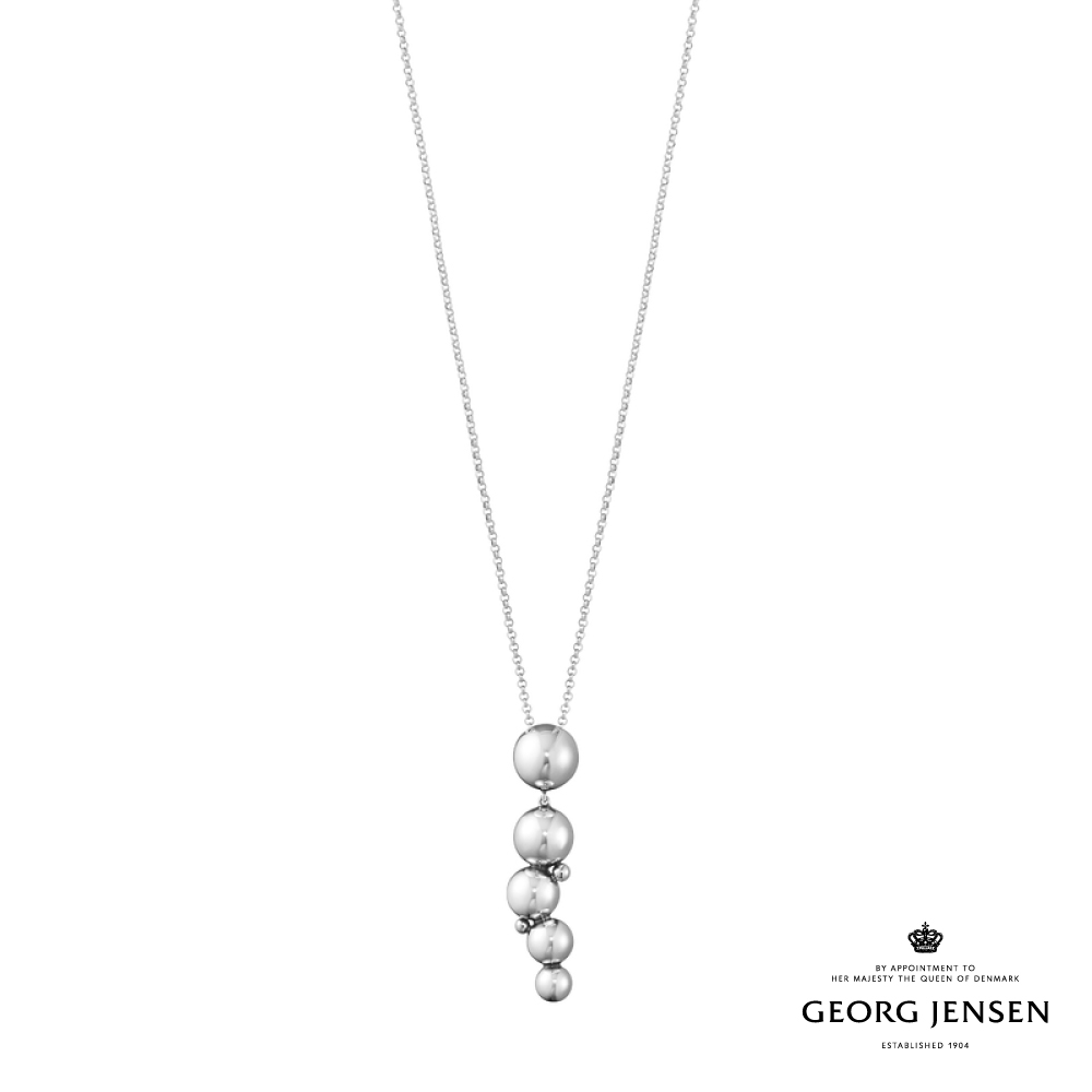 Georg Jensen 喬治傑生 MOONLIGHT GRAPES 硫化純銀項鍊