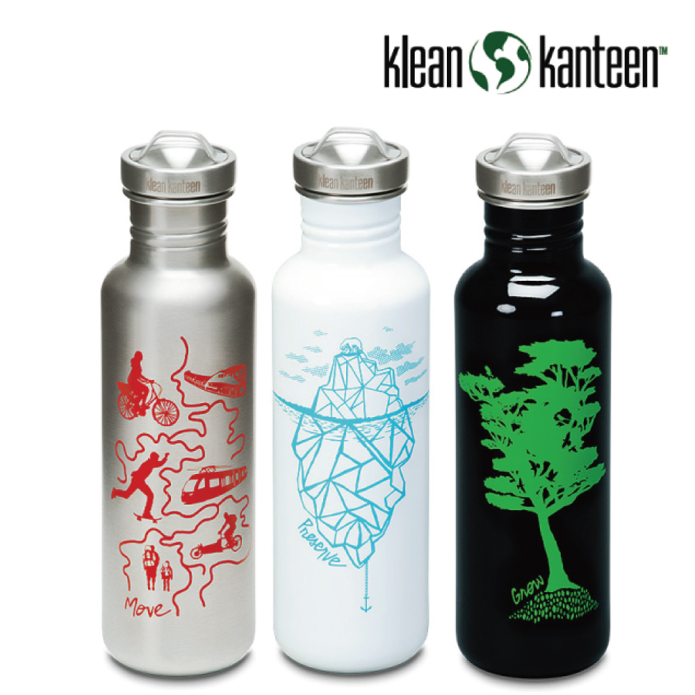 美國Klean Kanteen 彩繪版不鏽鋼瓶800ml