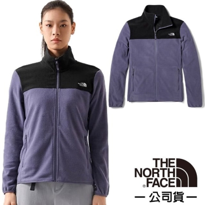 TNF 女 保暖休閒抓絨外套.夾克/保暖抓絨材質_紫