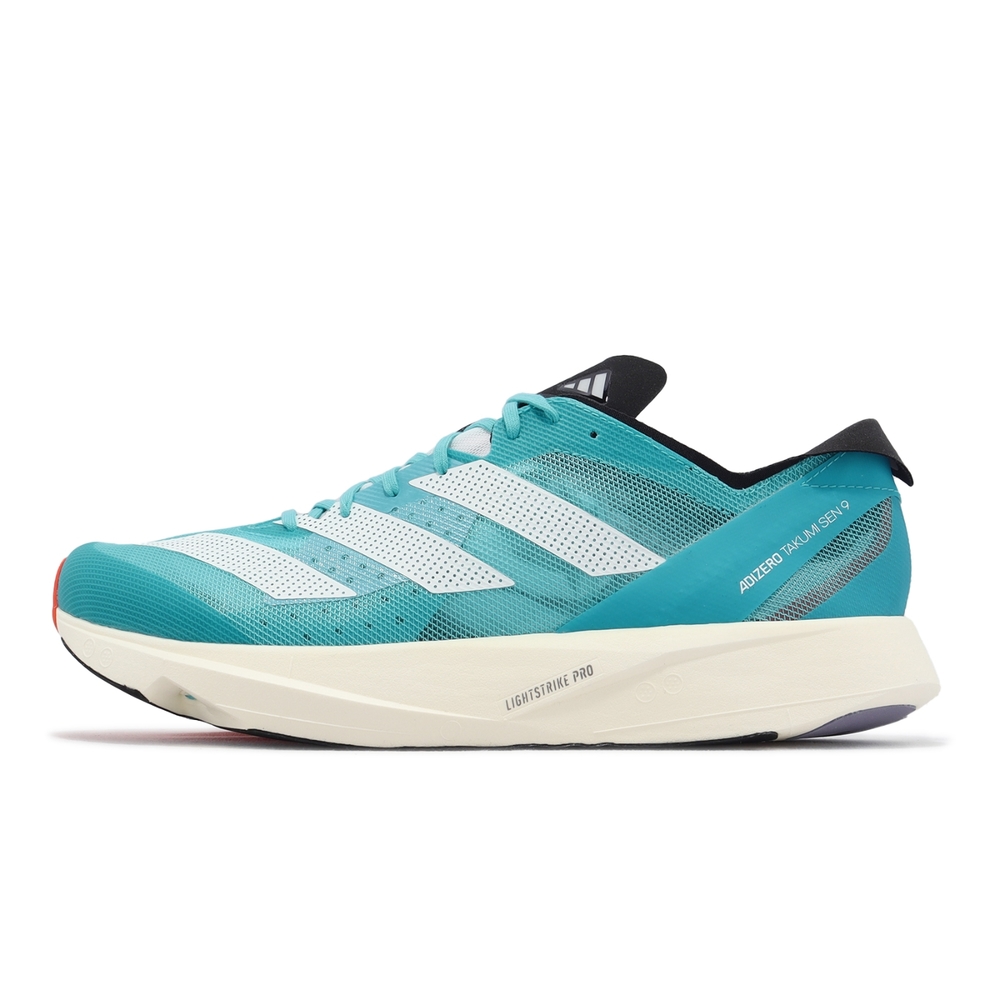 adidas 競速跑鞋Adizero Takumi Sen 9 藍男鞋Lucid Cyan 運動鞋愛迪達