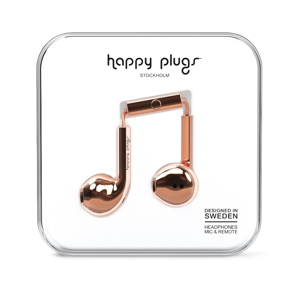 Happy plugs 極致耳塞式耳機 奢華限定款-玫瑰金