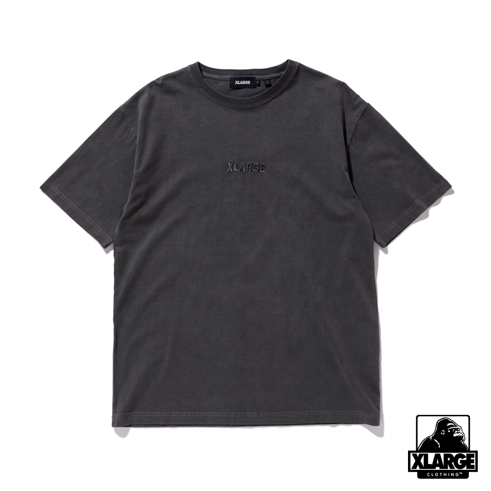 XLARGE S/S PIGMENT TEE STANDARD LOGO短袖T恤-炭灰