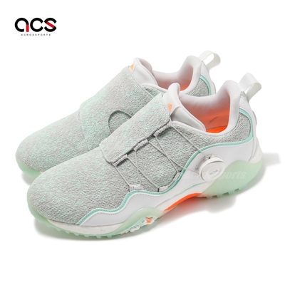 adidas 高爾夫球鞋 W Codechaos Boa 21 女鞋 綠 橘 防潑水 Boost 旋鈕鞋帶 愛迪達 FW5632