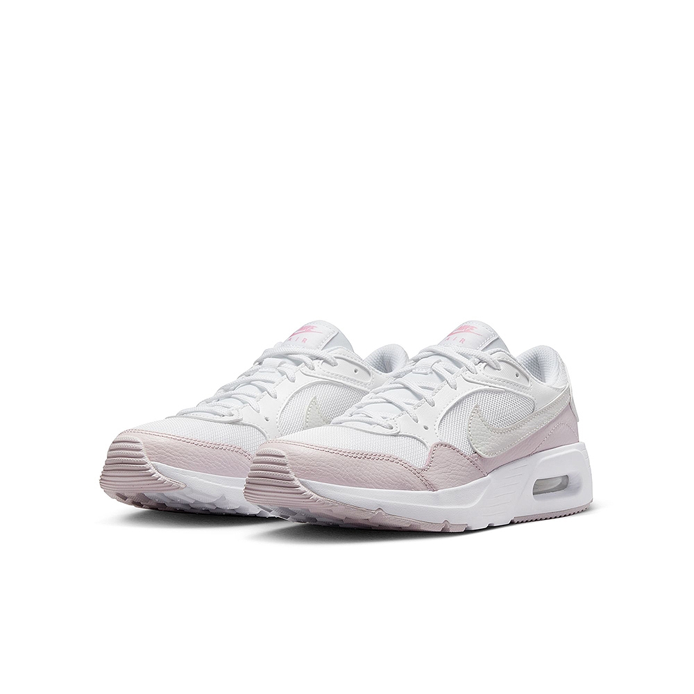 NIKE 慢跑鞋女鞋大童運動鞋緩震AIR MAX SC GS 白粉CZ5358-115 (2K2058