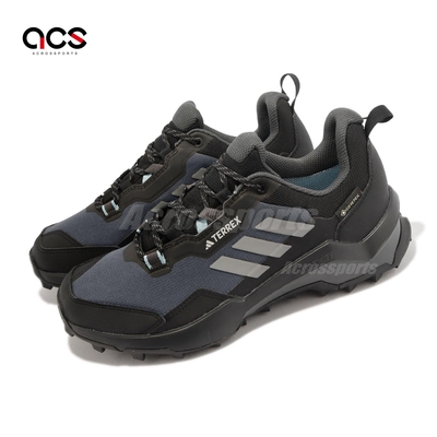 adidas 戶外鞋 Terrex AX4 GTX W 女鞋 黑 灰 防水 登山 越野 郊山 愛迪達 HQ1051