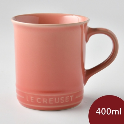 法國le creuset 馬克杯 400ml 鮭魚粉