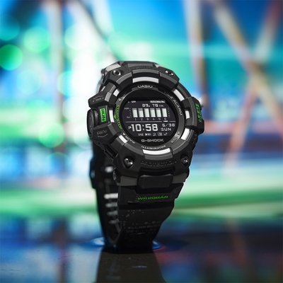 CASIO 卡西歐 G-SHOCK 夜光迷彩 城市夜景系列藍芽手錶 送禮推薦 GBD-100LM-1