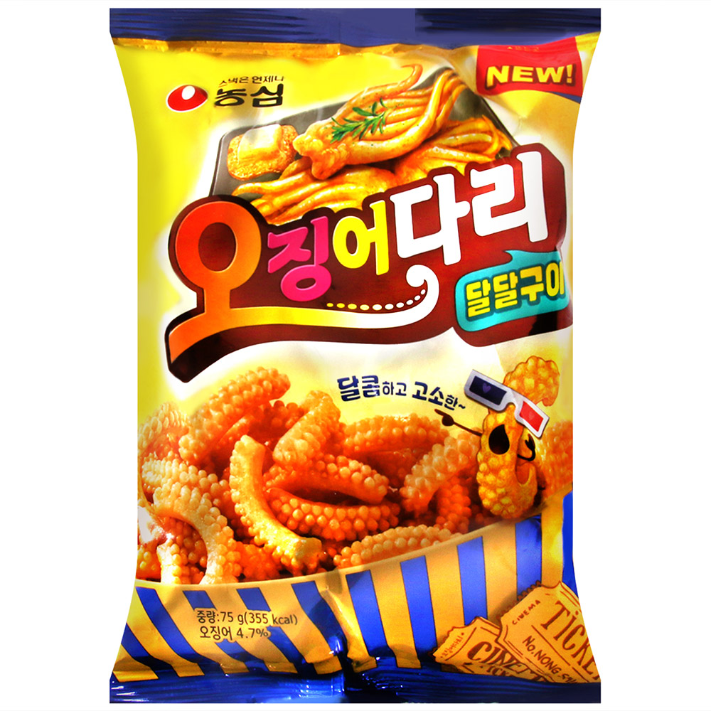 NONGSHIM 烤魷魚腳餅乾(75g)