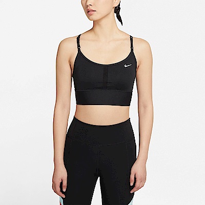 Nike 運動內衣 Dri-FIT Indy Bra 女款 輕度支撐 吸濕排汗 可拆式襯墊 健身 重訓 黑白 DB8766-010