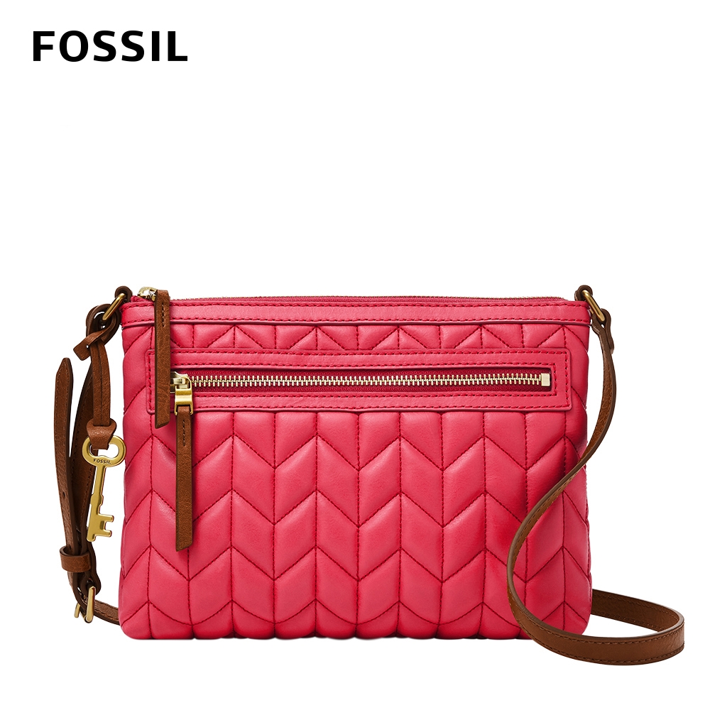 FOSSIL Fiona 真皮輕便休閒斜背包-櫻桃紅色 ZB1622618 product image 1