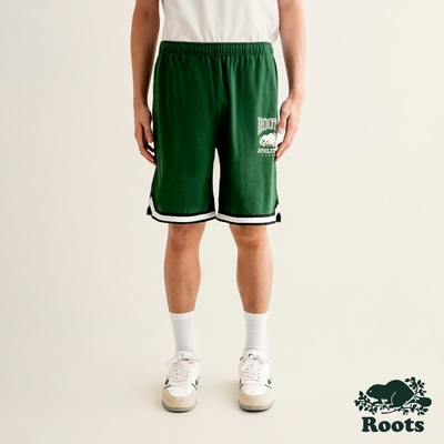 Roots 男裝- RBA寬版短褲-深綠色