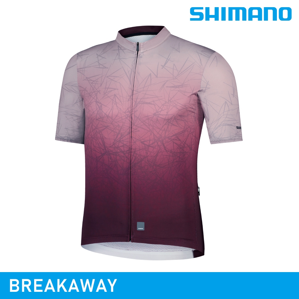 SHIMANO BREAKAWAY 短袖車衣 / 梅紅