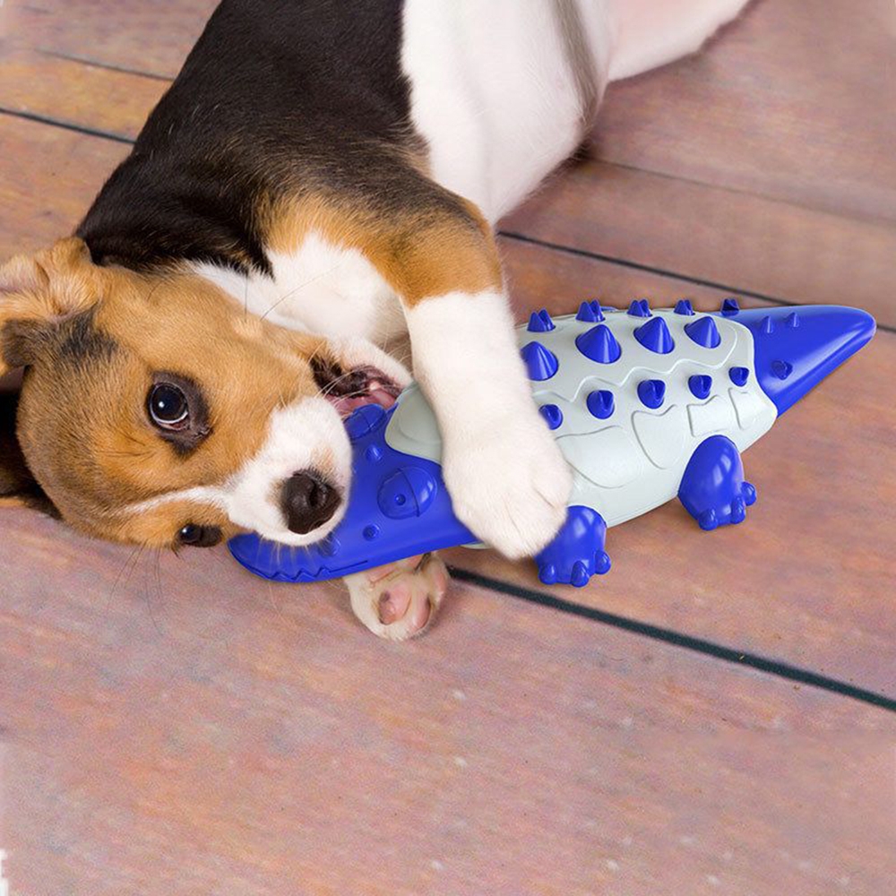 寵愛有家-寵物啃咬潔齒鱷魚造型磨牙棒寵物玩具