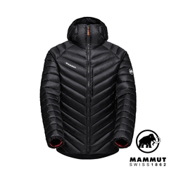 【Mammut長毛象】Broad Peak IN Hooded Jacket Men 防潑水羽絨連帽外套 男款 黑色 #1013-02960