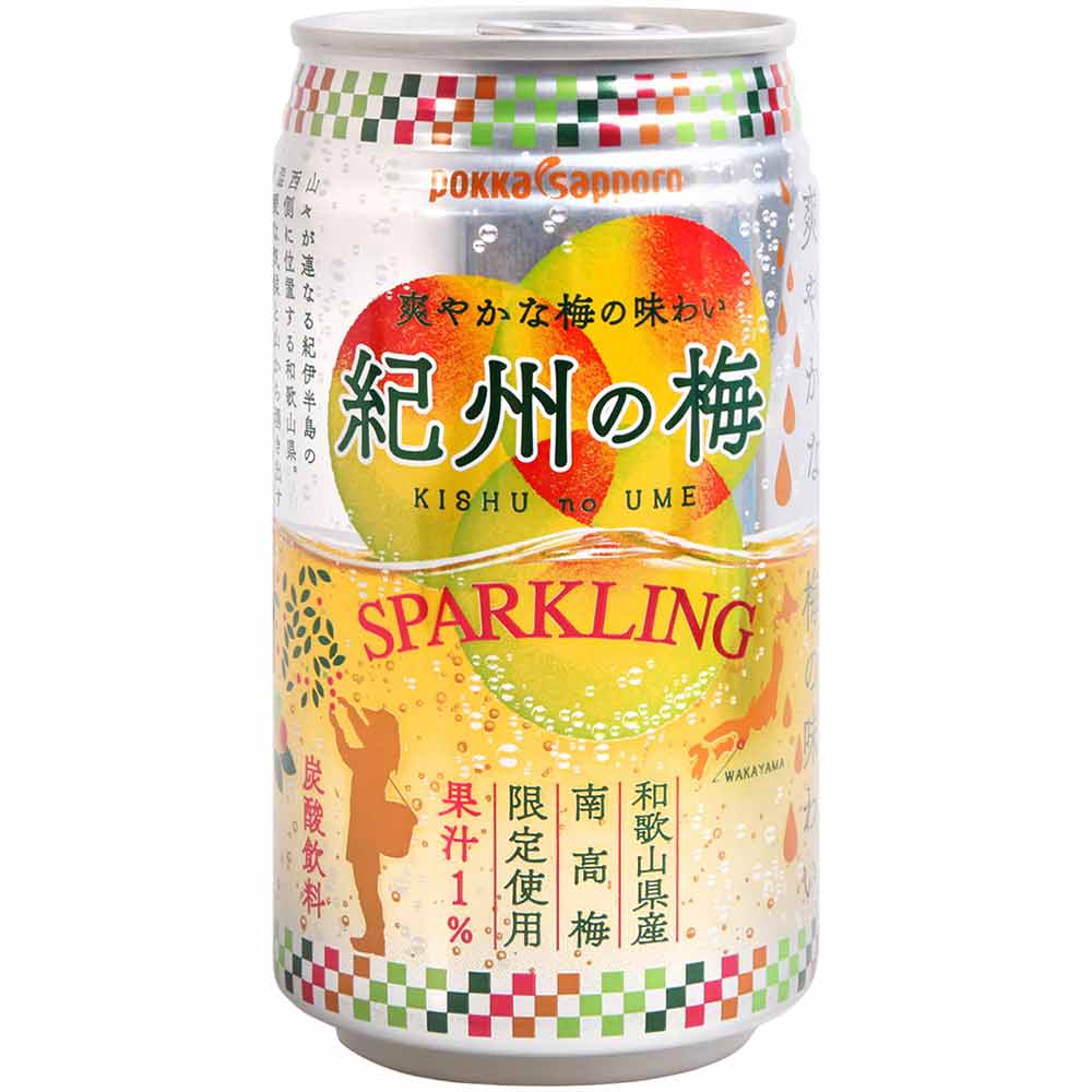 pokka sapporo 紀州梅子碳酸飲料(350ml)