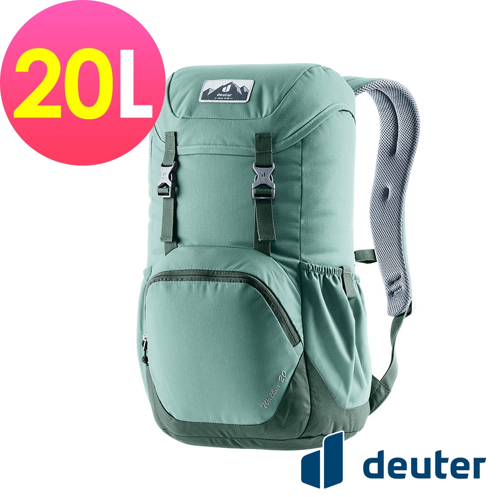 【deuter 德國】WALKER  20L休閒旅遊背包3812821湖綠/戶外健行包/書包/通勤背包/休閒後背包*