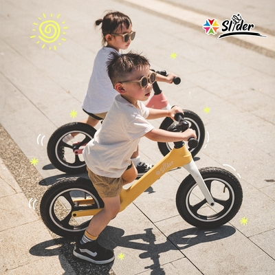 Slider 兒童滑步車P668 (起司蛋糕 黃) 送鈴鐺+反光貼