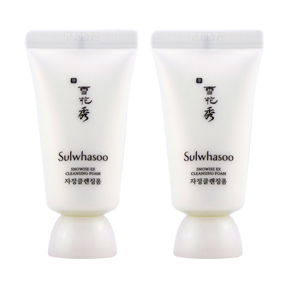 (即期品)Sulwhasoo雪花秀 滋晶瑩白潔面乳15ml*2(效期2019年07月)