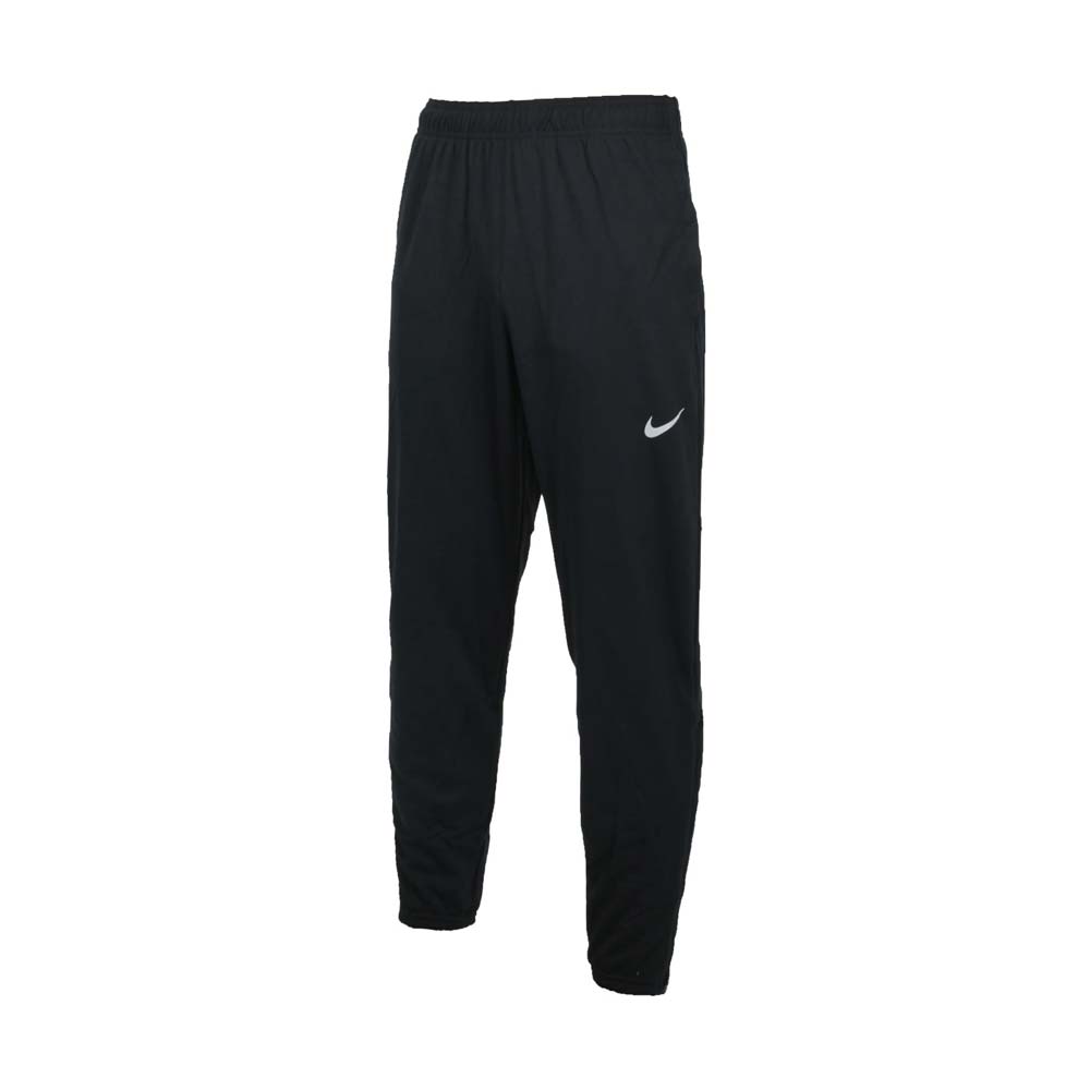 NIKE 男針織運動長褲-DRI-FIT 慢跑 路跑 反光 DD5004-010 黑銀