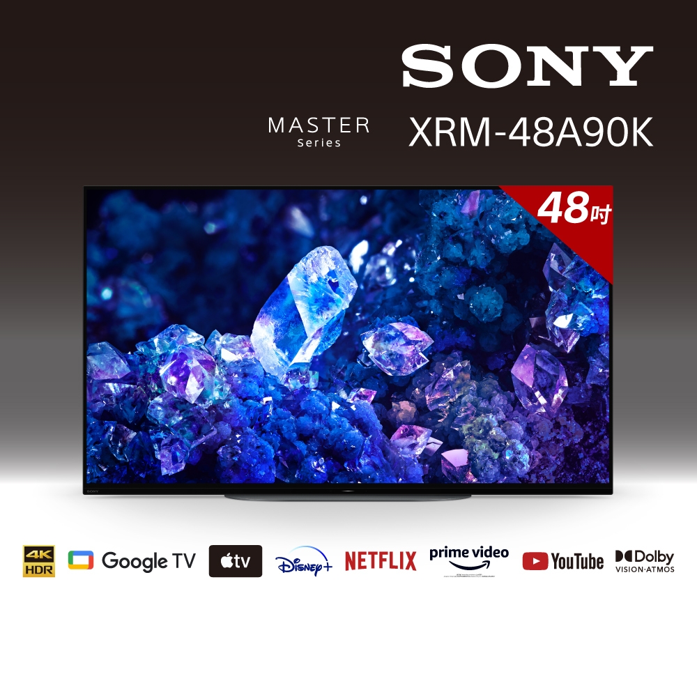 Sony 48吋  4K OLED Google TV 顯示器 XRM-48A90K