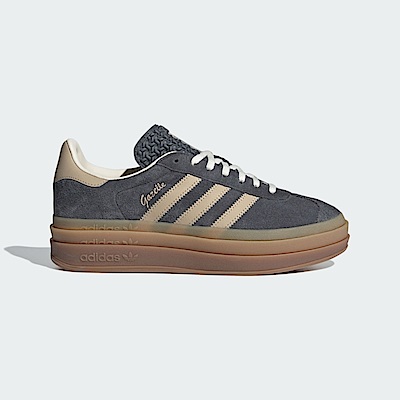 Adidas Gazelle Bold W IE0428 女 休閒鞋 經典 復古 三葉草 厚底 增高 霧灰 米