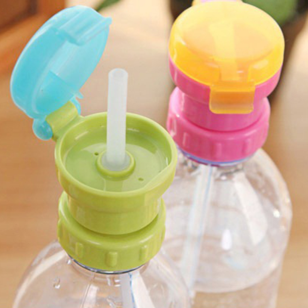 colorland【3入】日本寶寶吸管蓋兒童便攜式瓶裝飲料防溢吸管蓋