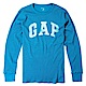 GAP 經典LOGO標誌長袖T恤-水藍色 product thumbnail 1