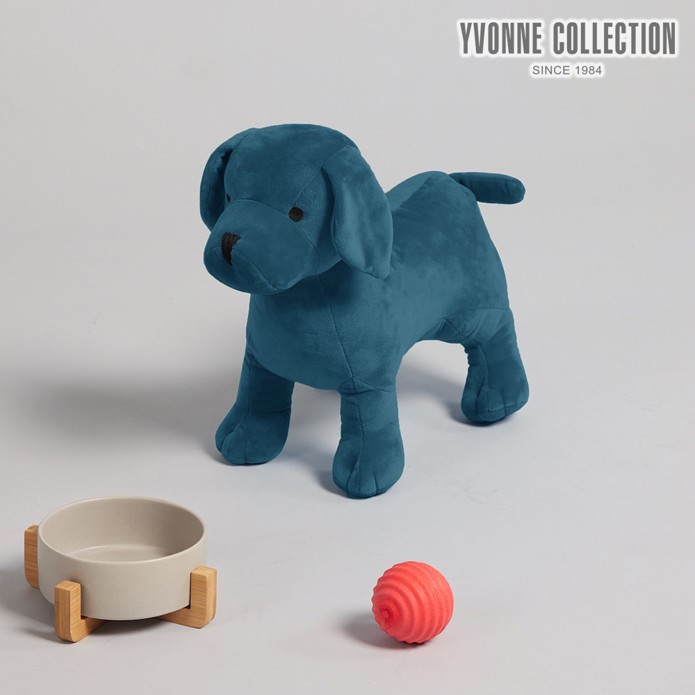 YVONNE COLLECTION 旺旺狗玩偶- 丈青藍