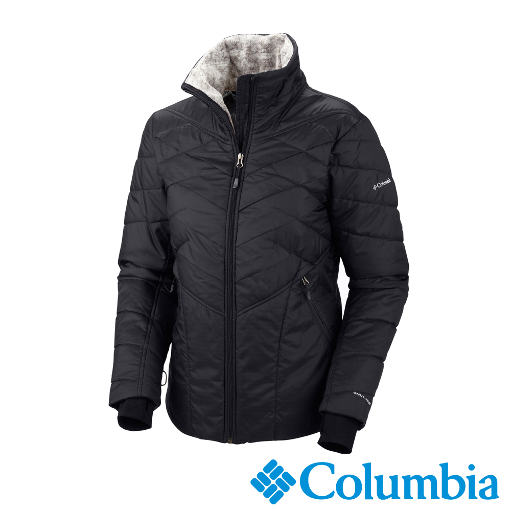 Columbia哥倫比亞 女款- Omni-HEAT鋁點保暖立領外套-深灰