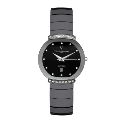 Valentino Coupeau 范倫鐵諾 古柏 綺麗時尚鵭鋼腕錶(大錶)