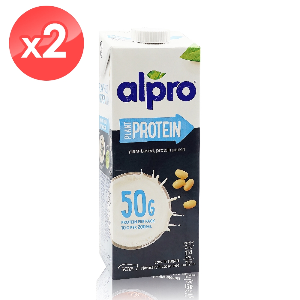 [免運]【ALPRO】優蛋白原味豆奶2瓶組(1000ml/瓶)