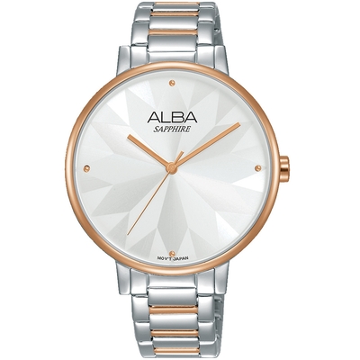 ALBA 雅柏 Fashion 菱格紋時尚腕錶-VJ21-X144KS(AH8571X1)