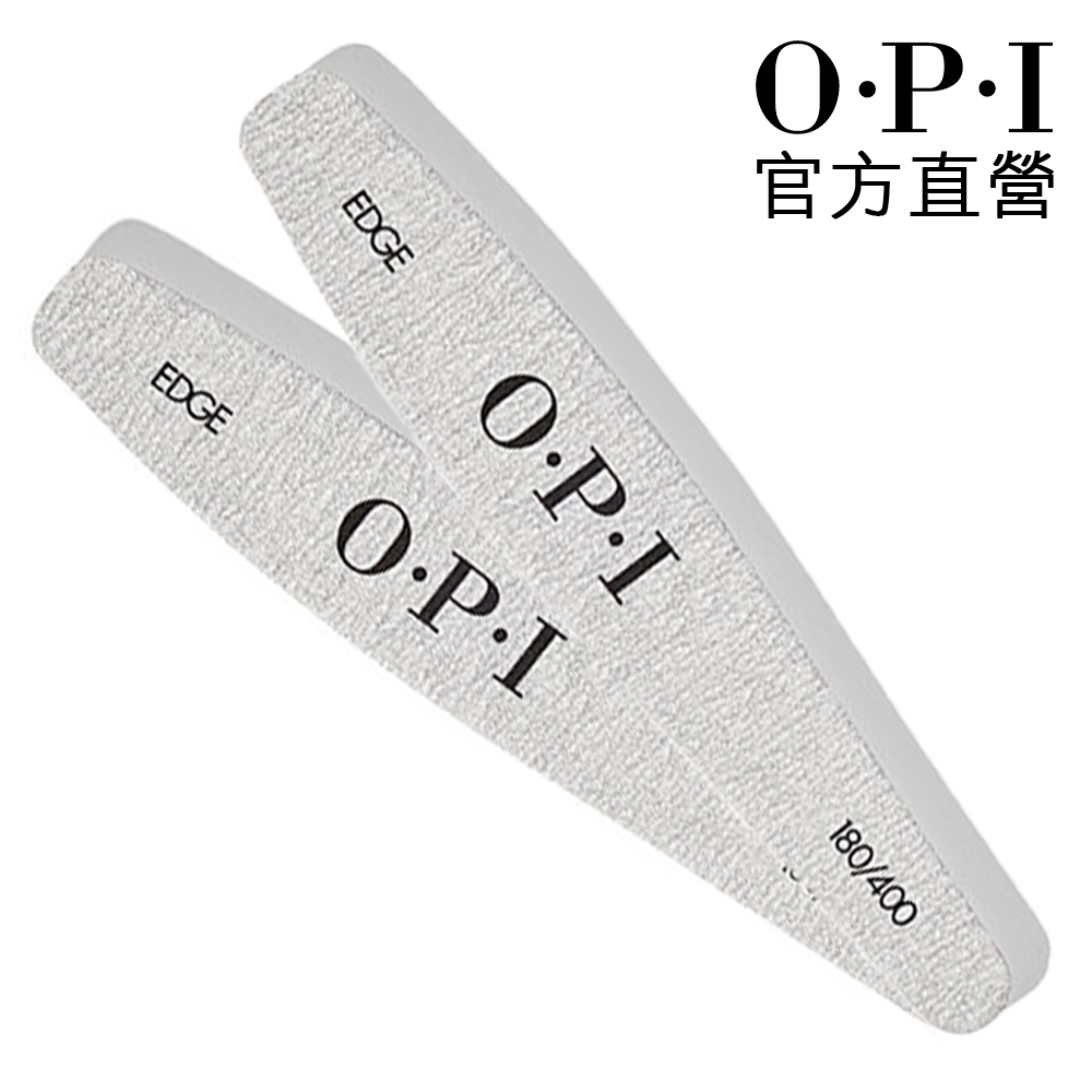 OPI #180/400 銀/白色搓片 (2片)-FI671x2．指甲銼刀/磨棒/美甲工具/官方直營