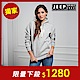 JEEP 簡約舒適立體圖騰連帽TEE-男女適穿 -灰色 product thumbnail 1