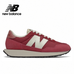 New Balance 女性復古運動鞋 苺紅色