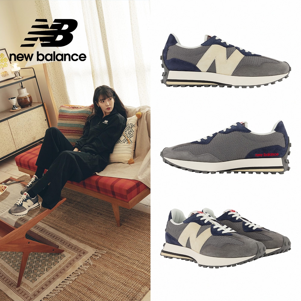 IU著用款[New Balance]復古鞋_中性_灰藍色_MS327MD-D楦 | 休閒鞋 | Yahoo奇摩購物中心