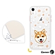 Corner4 iPhone XR 6.1吋柔滑觸感軍規防摔手機殼-柴犬(白殼) product thumbnail 1