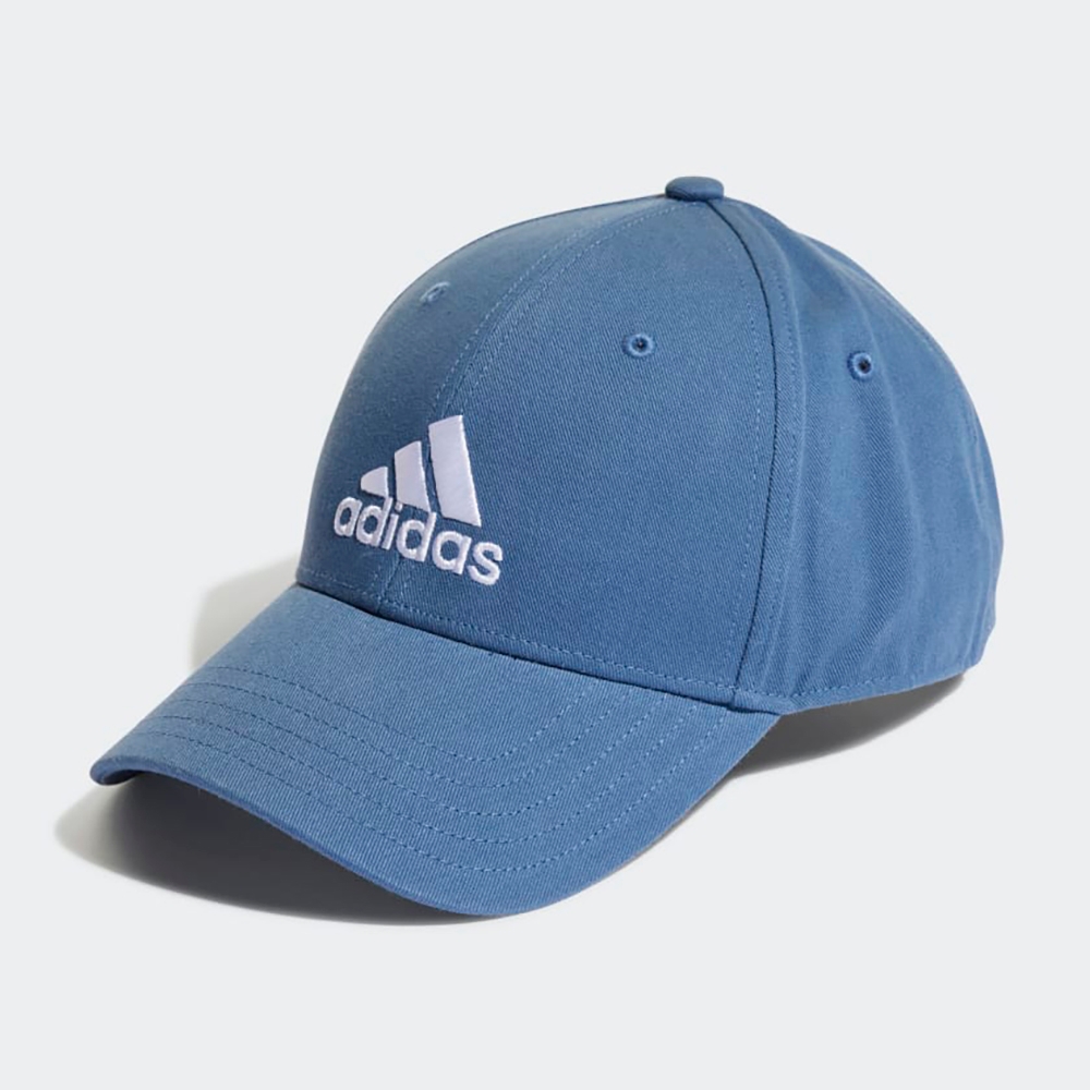 adidas 愛迪達 帽子 運動帽 棒球帽 遮陽帽 藍 HN1067 BBALL CAP COT