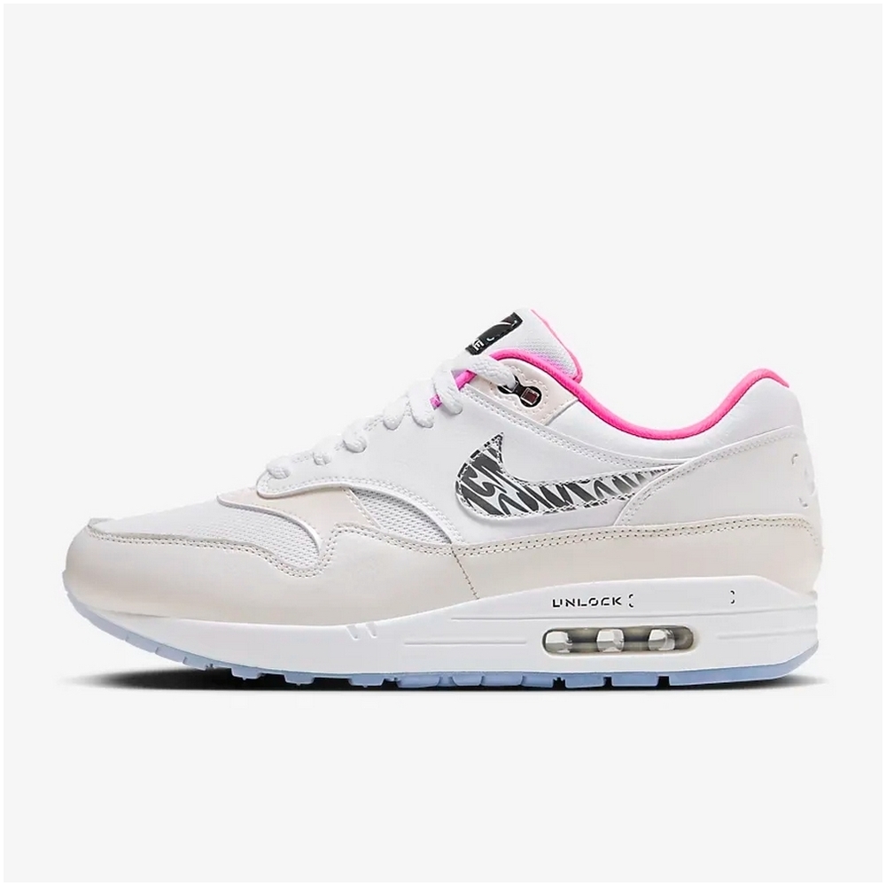 NIKE AIR MAX 1男運動休閒鞋-白桃色-FN0608101