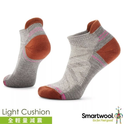 【SmartWool】女_美麗諾羊毛 避震型機能戶外全輕量健行踝襪(2雙入)_SW001570-G26 灰褐