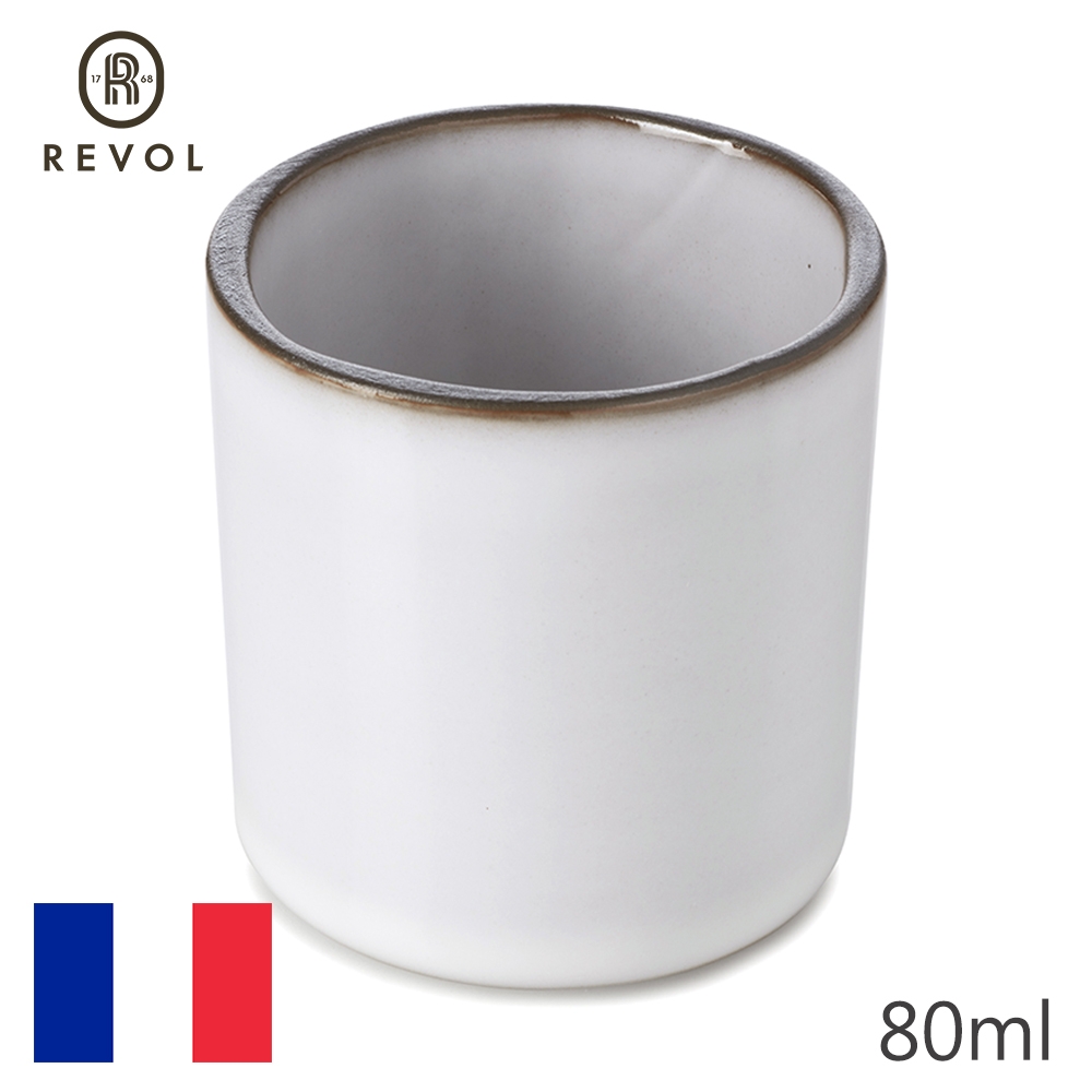 【REVOL】法國CRE濃縮咖啡杯-亮白-80ml