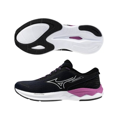 MIZUNO 美津濃 慢跑鞋 女鞋 運動鞋 緩震 一般型 REVOLT 黑紫 J1GD248123