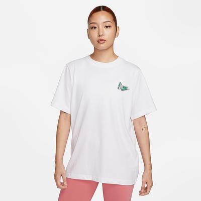 NIKE 上衣 女款 短袖上衣 運動 AS W NSW TEE OC 1 BF 白 FD2548-100