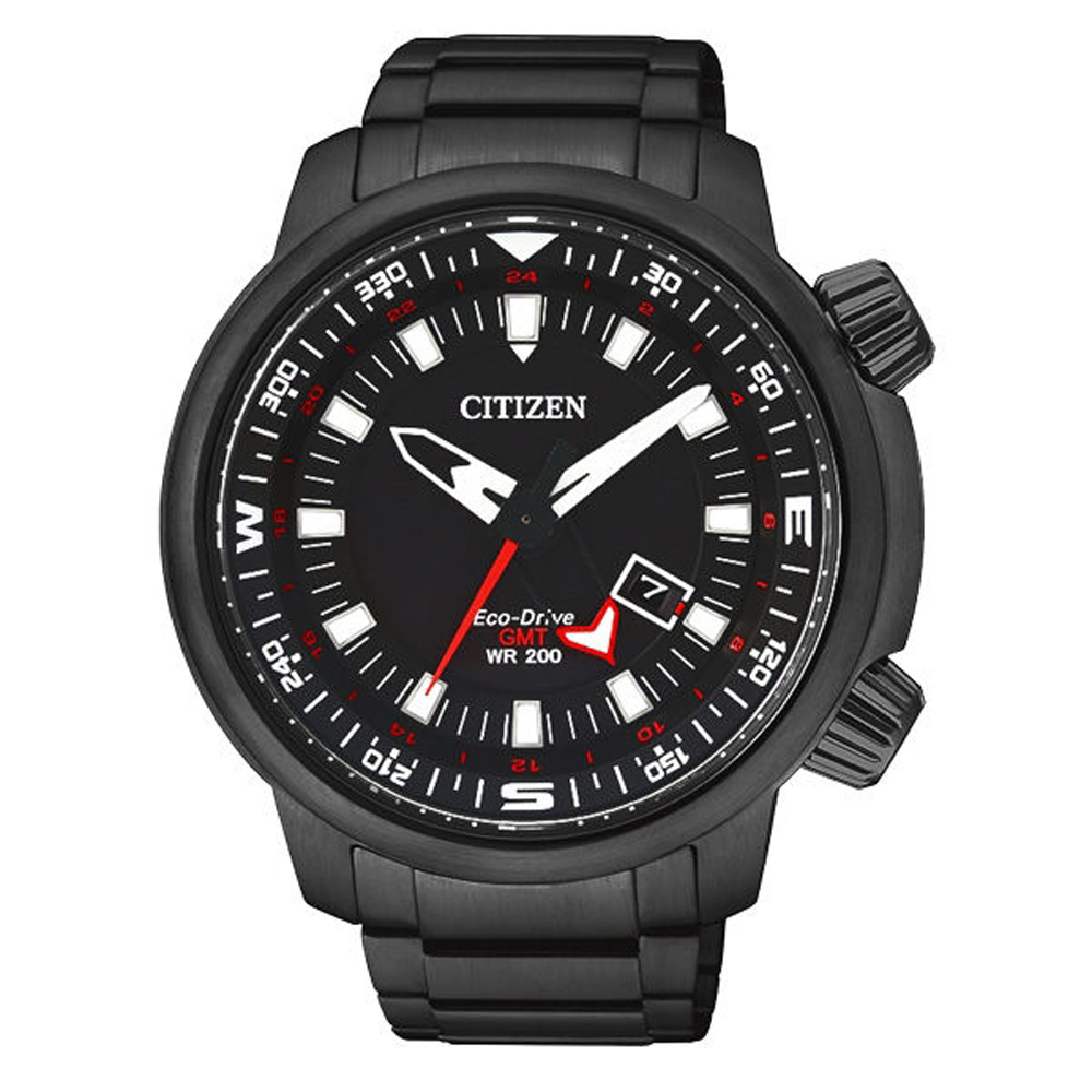 CITIZEN Eco-Drive雙層霸氣日期顯示手錶(BJ7086-57E)-46mm