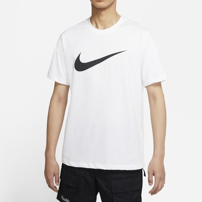 NIKE 上衣 男款 短袖上衣 運動 慢跑 SPORTSWEAR SWOOSH 白 DC5095-100 (3S3698)