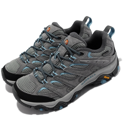 Merrell 登山鞋 Moab 3 GTX 女鞋 灰 黑 防水 Vibram 戶外 Gore-Tex 支撐 避震 ML035826