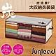 Sunlead 竹炭除臭防塵衣物3格收納袋/整理箱 (米灰色) product thumbnail 1