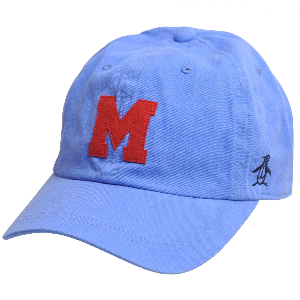 MUNSINGWEAR M LOGO 品牌企鵝刺繡棒球帽(牛仔藍系)