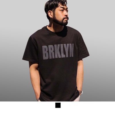 【男人幫大尺碼】T8045＊台灣製造英文字母BRKLYN加大尺碼純棉圖案T恤