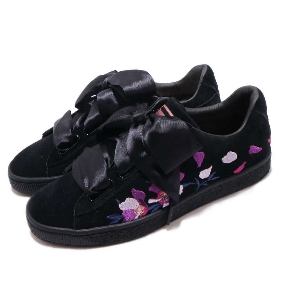 puma suede heart flowery